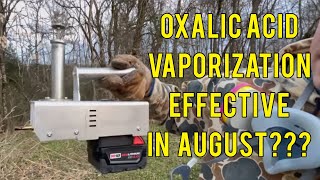 Is Oxalic Acid Vaporization an effective Varroa Mite Treatment in August [upl. by Fonsie256]