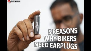 5 REASONS WHY BIKERS NEED EARPLUGS  No Noise [upl. by Crosse734]