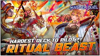 The Hardest Deck to Pilot Ritual Beast Deck Ritual Beast UltiReirautari YuGiOh Master Duel [upl. by Adohr]