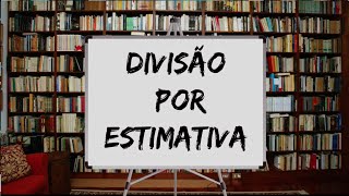 Agora sei DivisaÌƒo por estimativa [upl. by Anerbes]