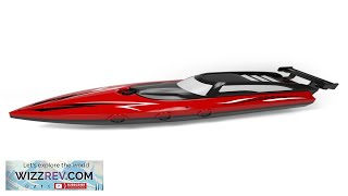 3502 3503 136 24G RC Boat Speedboat Dual Motors Waterproof LED Light Review [upl. by Freudberg]