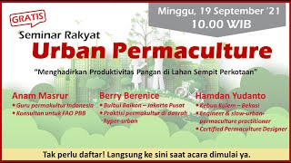 SeminarRakyat  Urban Permaculture [upl. by Richard]