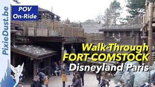 Fort Comstock Walk Through after refurbishment 2017 Disneyland Paris [upl. by Trbor]