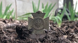 An Antique Medal in the Flower Bed 🎖️🌷🤲 [upl. by Eentruoc679]