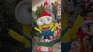 Life Size Despicable Me Minion Animatronic at the Home Depot [upl. by Euqinay]