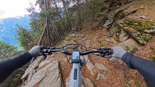 Vinschgau 2024  Tschilli Trail  Insta360 X4  Giant Reign e  EMTB [upl. by Haleehs865]