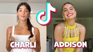 Charli Damelio VS Addison Rae All TikTok Dance 2021 Compilation [upl. by Cyrillus]