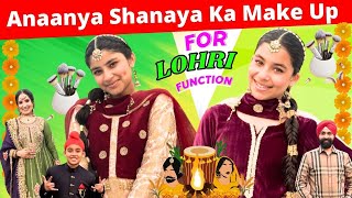 Anaanya amp Shanaya Ka Make Up For Lohri Function  RS 1313 VLOGS  Ramneek Singh 1313 [upl. by Leahcym988]