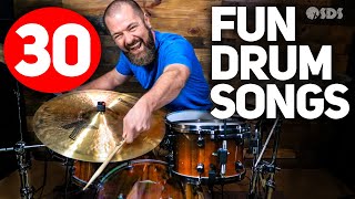 30 FunEasy Songs for Drums [upl. by Suzanne]