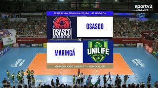 OSASCO X MARINGÁ  SUPERLIGA FEMININA 2324 ❤❤❤AMO VÔLEI🏐🏐🏐 [upl. by Frerichs530]