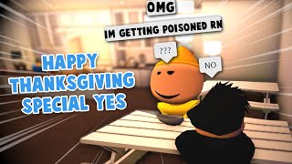 I spent BLOXBURG THANKSGIVING WITH STRANGERS thanksgiving special [upl. by Ennovaj884]