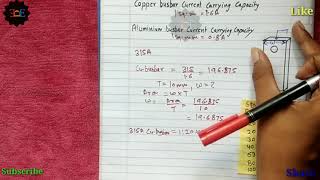 Busbar size calculation as per ampere rating [upl. by Ytsud8]