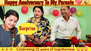 Surprise anniversary to my parents  Smarika Dhakal  Samarika Dhakal [upl. by Lorry]