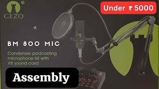 BM 800 condenser mic setup  setup tour  4P Tales 🎤🎧bm800 cezo budgetmic bestmic [upl. by Latrena286]