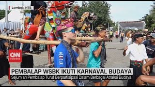 Pembalap WSBK Ikuti Karnaval Budaya [upl. by Nalniuq]