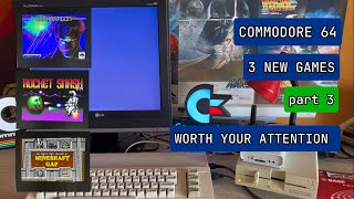 C64 3 new games worth your attention part 3 commodore c64 c64games 8bitgames retrogaming 8bit [upl. by Greene]