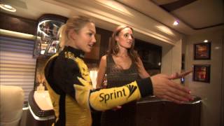 NASCAR Inside Access  Coach Tour with Samantha Busch [upl. by Lednam228]