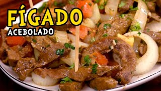 Como Fazer Fígado Acebolado Fígado de Boi Macio e Suculento  Tv Receitas [upl. by Normi]