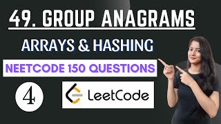 49 Group anagrams  NEETCODE 150 [upl. by Ecertal]