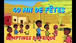 ON FAIT LA FETE  comptines africaines avec paroles [upl. by Airdnaz]