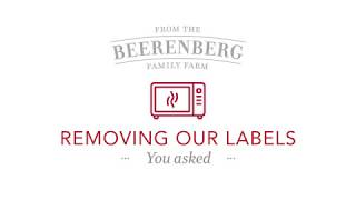 Removing Beerenberg Jar Labels  How to using a microwave [upl. by Aleydis]