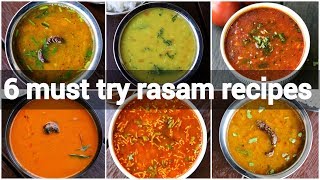 6 must try rasam or saar recipes  saaru recipes  quick and instant rasam recipes collection [upl. by Jessen]