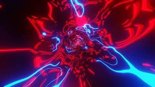 VJ LOOP NEON Red Blue Tunnel Abstract Background Video Simple Light Pattern 4k Screensaver [upl. by Hervey]