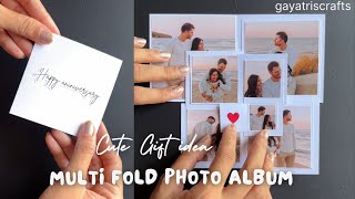 DIY Multifold Mini Photo Album  GiftIdea  Photo Album [upl. by Buckler]