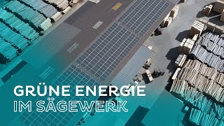 Green Tech im Sägewerk  Sauberer ⚡ Strom aus 💦 Wasserkraft amp ☀️Sonne [upl. by Redlac]