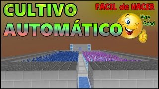 Como hacer un CULTIVO o HUERTO AUTOMÁTICO en MINECRAFT 110 y 19  Fácil de Construir  2016 [upl. by Ynohtna]