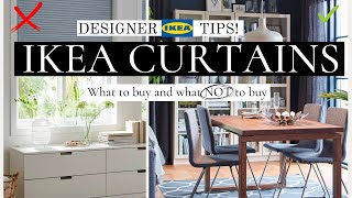 BEST AND WORST IKEA CURTAINS  TOP DESIGNER APPROVED CURTAINS amp WHAT TO AVOID  SHOP WITH ME [upl. by Solley]