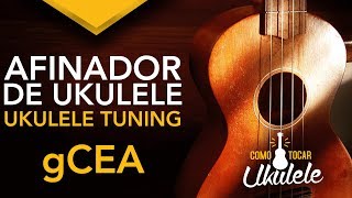 🔴AFINADOR DE UKULELE ONLINE  UKULELE TUNING Standard gCEA High G [upl. by Albert]