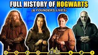 History of Hogwarts amp All 4 Founders Slytherin Gryffindor Hufflepuff Ravenclaw  Harry Potter [upl. by William256]