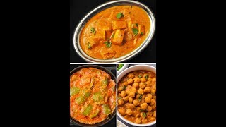 3 Best Side Dish for Chapati  Easy Dinner Recipes  Lunch Box Recipes  North Indian Gravy Recipes [upl. by Swetiana]