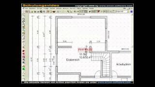 CAD Tutorial Grundriss beschriften [upl. by Sobmalarah272]