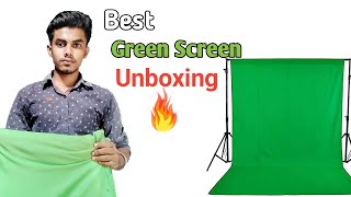 Cheapest Green Screen Unboxing and Review  Best budget Green Screen in India [upl. by Benjie]