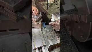 Steel Shaft Phase Cutt shortvideos machine lathmachine [upl. by Namreg]