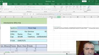 Excel fattura parte 3  Clienti bis con menù a tendina dinamici [upl. by Malsi]
