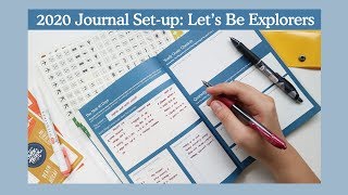 2020 Journal Setup Lets Be Explorers Undated Planner  Abbey Sy [upl. by Fadden]