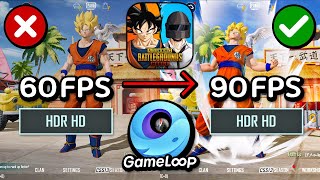 HOW TO GET HDR 90 FPS ON PUBG MOBILE 27 EMULATOR GAMELOOP 2023 [upl. by Ennovahs]