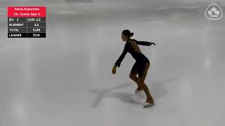 2024 Novice Canadian Championships Novice women FP Alena Kolomiets [upl. by Lanae]