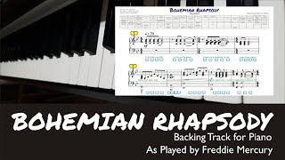 Bohemian Rhapsody Backing Track for Piano [upl. by Inamik]