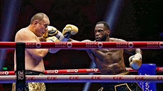 Fight Zhilei Zhang vs Deontay Wilder  2024 Highlights [upl. by Aiz]