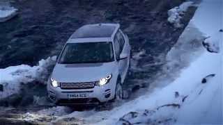 Land Rover Discovery Sport  Iceland Navigating a Snowy Waterfall [upl. by Deana]