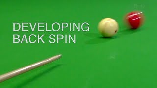 106 Developing Back Spin  The cue ball will come back [upl. by Crain]