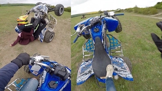 125sx VS 350 Warrior VS 250 Raptor  CHUTE [upl. by Kirsch]