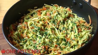 Vegetable Zoodles Spiralized Veggie Noodles  One Pot Chef [upl. by Nakhsa215]