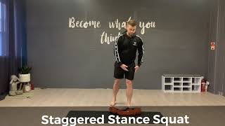 Staggered Stance Squat [upl. by Aisats]