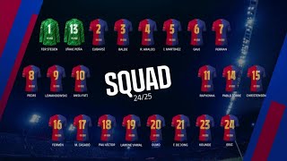 YA TENEMOS LOS DORSALES DEFINITIVOS DEL PRIMER EQUIPO DEL FC BARCELONA  NOVEDADES EN LOS DIRECTOS [upl. by Denise]