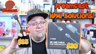 HDMI Sega Dreamcast Solutions Compared Pound HD Link Cable Versus Behar Bros Akura Box [upl. by Adianez]